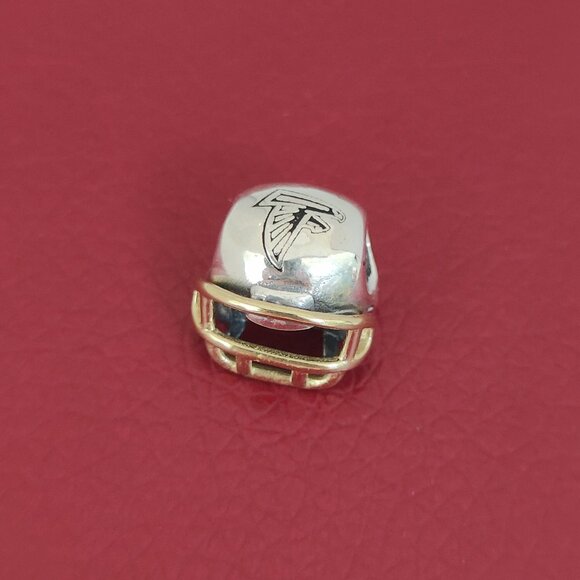 Pandora Jewelry - Pandora Atlanta Falcons NFL Football Helmet Charm 14K Gold and S925 Silver